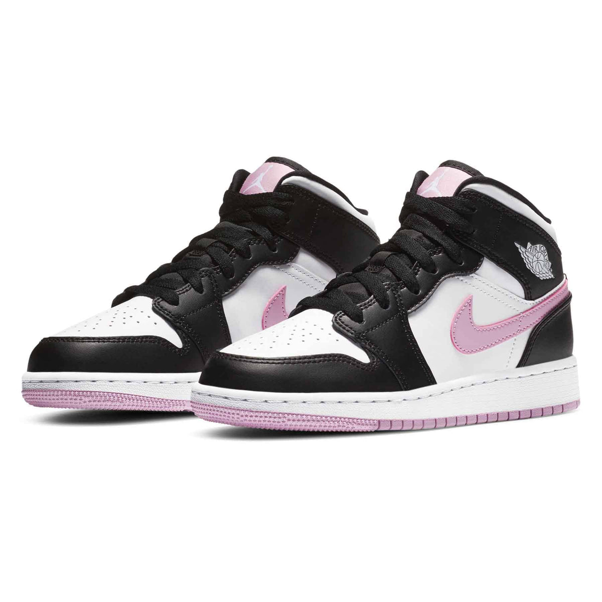 Air Jordan 1 Mid GS 'White Light Arctic Pink' - Bascora