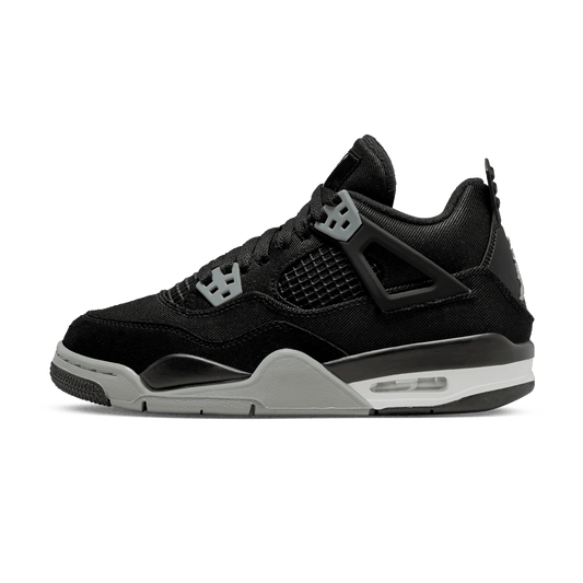 Air Jordan 4 Retro SE GS 'Black Canvas' - Bascora