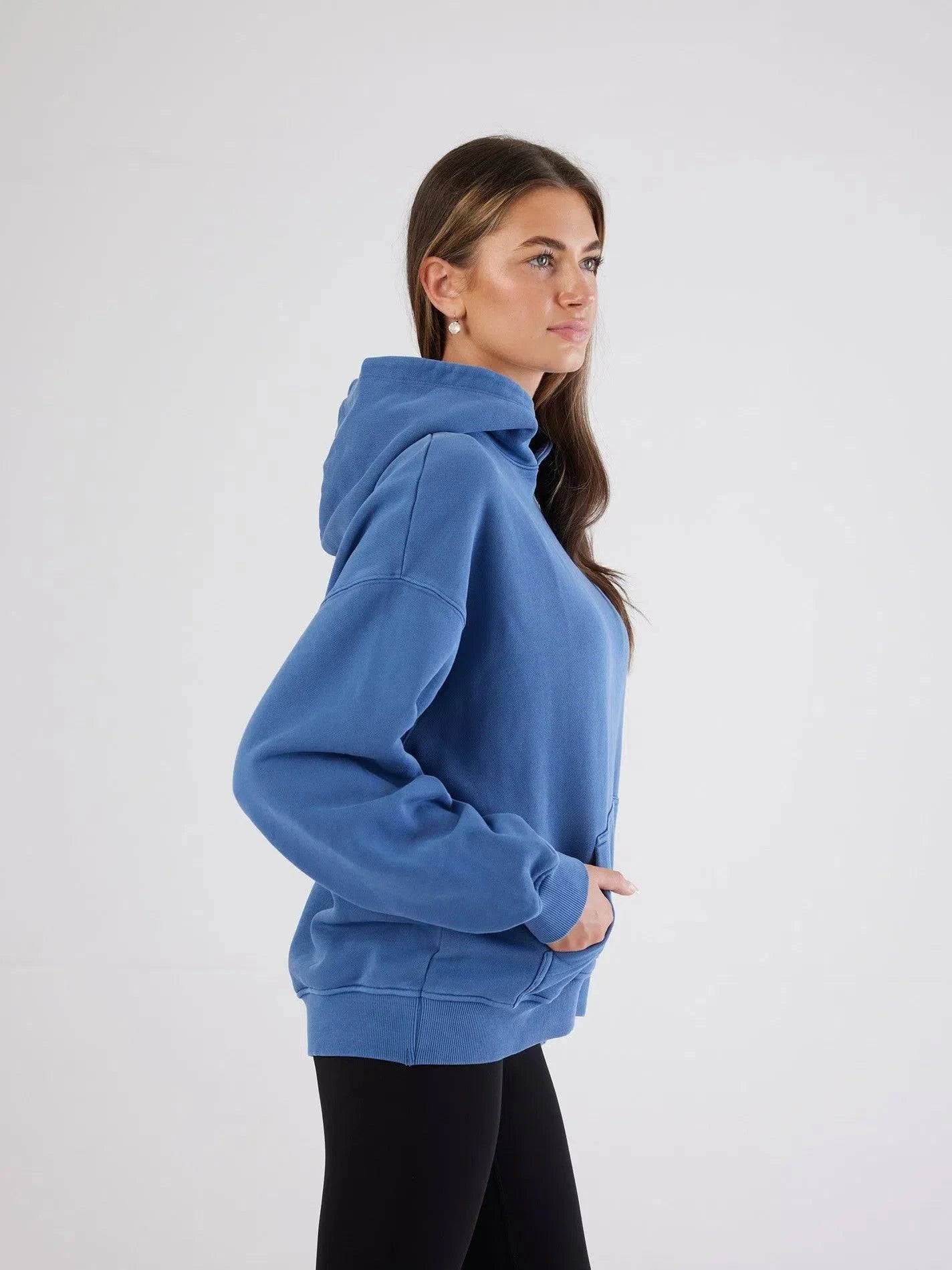 Antibes Heavyweight Hoodie – Blue - Bascora