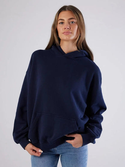 Antibes Heavyweight Hoodie Navy - Bascora