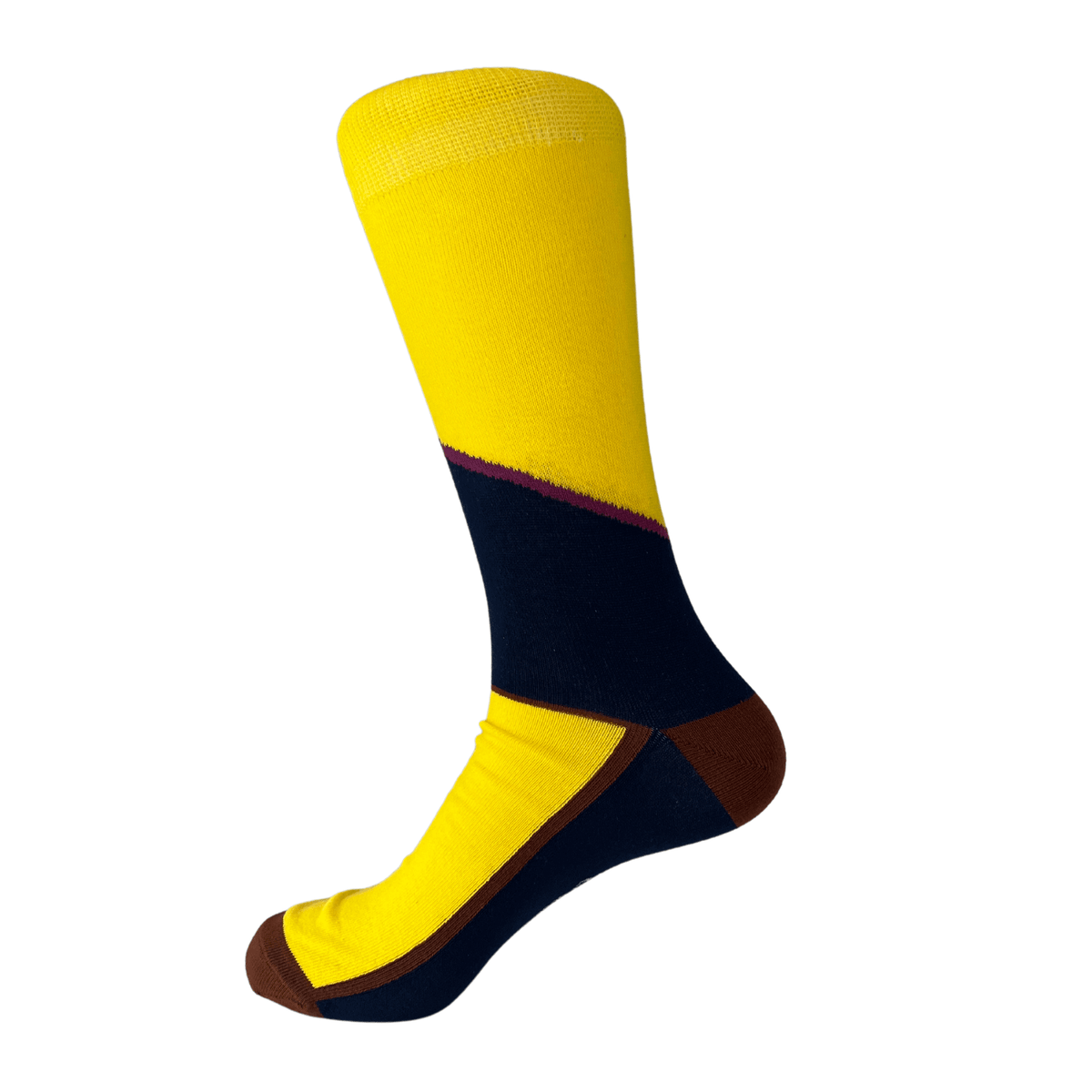 Asymmetric Color Block Socks Collection: 3 pairs Luxury Sock Gift Box - Bascora