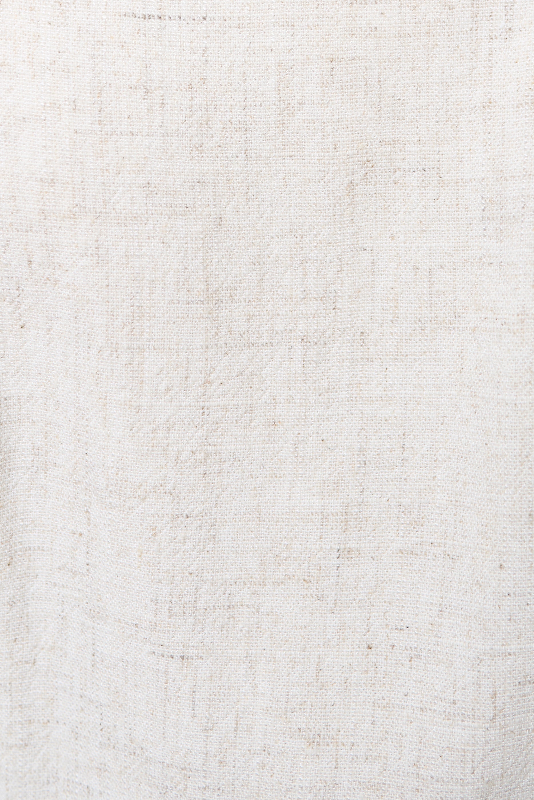 Baya Linen Mix Square Neck Midi Dress - Natural - Bascora