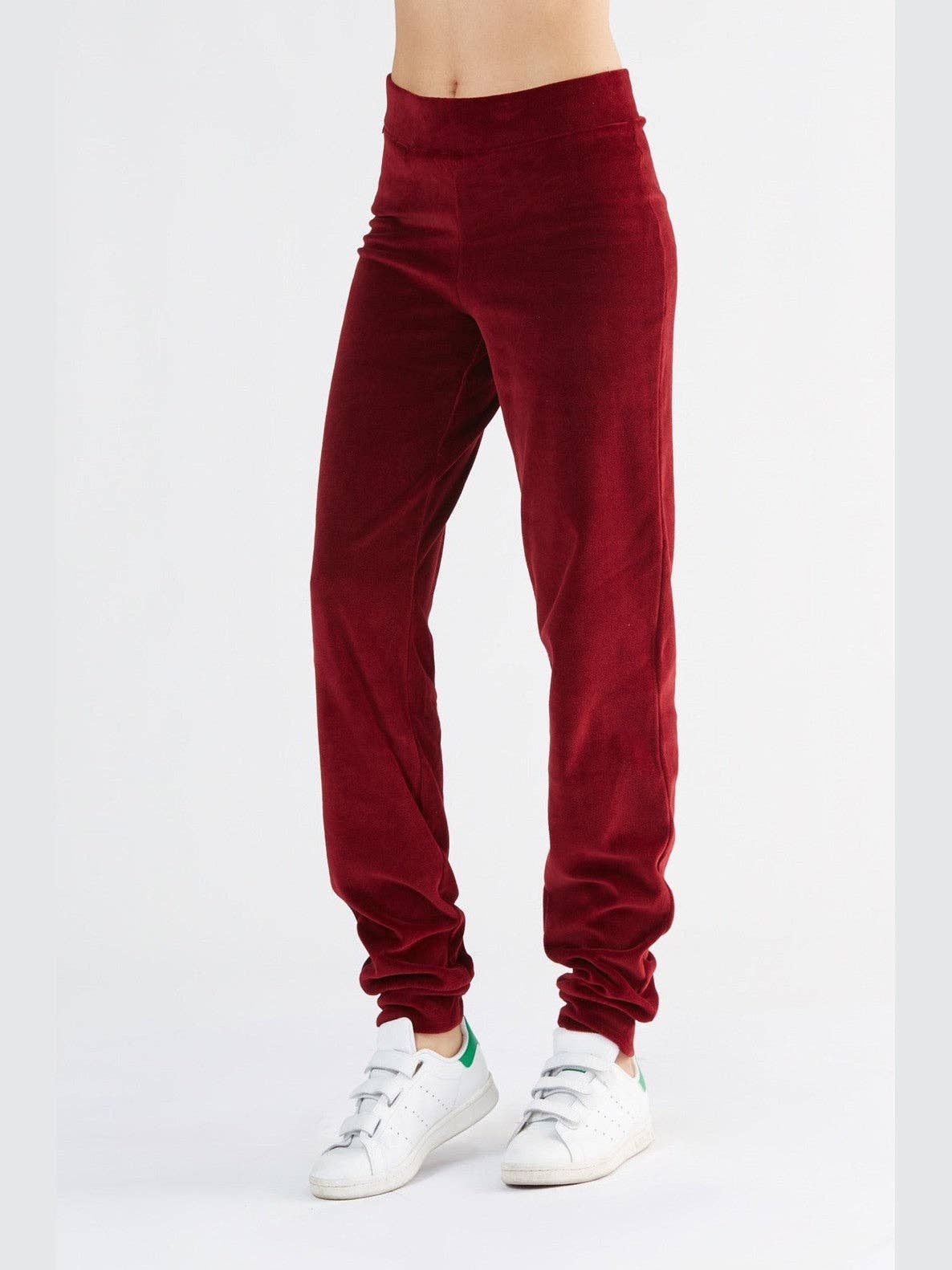 Earth Wardrobe Organic Cotton Soft Fleece Cuffed Sweatpants: Womens