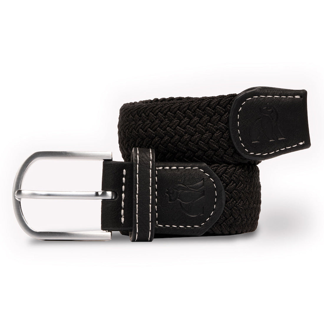 Swole Panda Recycled Woven Belt in Black