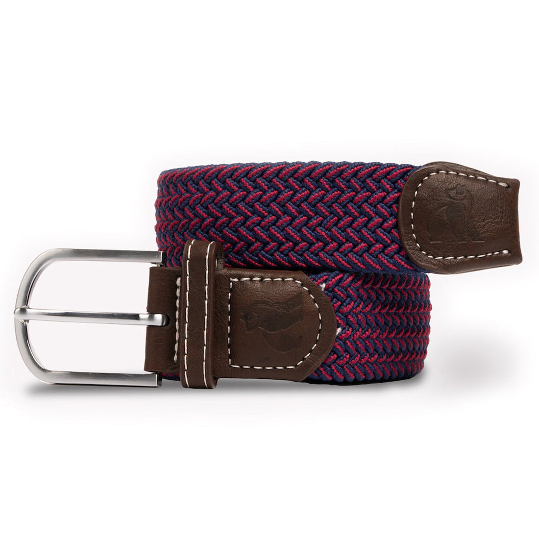 Swole Panda Recycled Woven Belt in Blue and Red Fine Weave