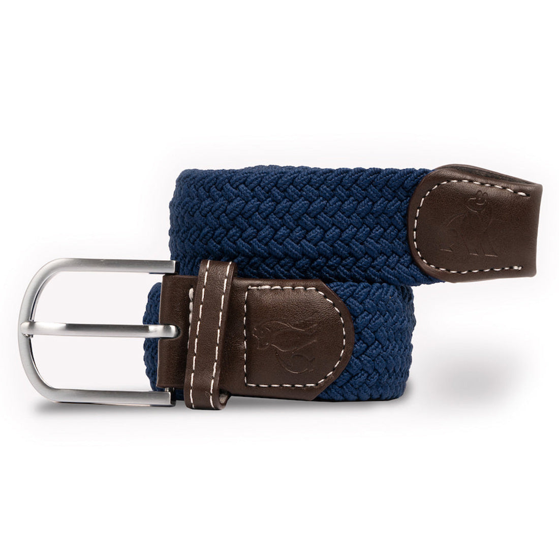 Swole Panda Recycled Woven Belt in Dark Blue