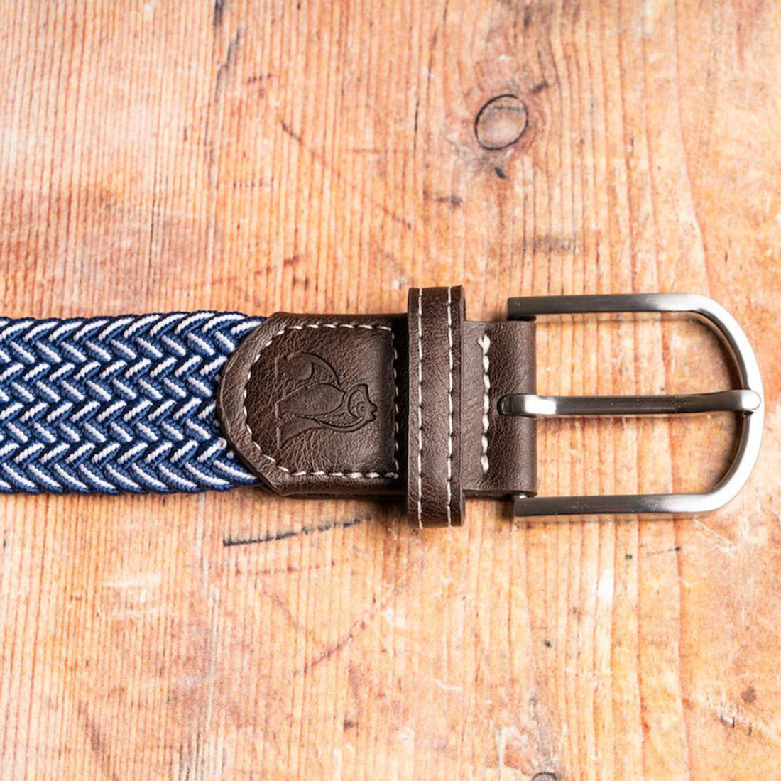 Swole Panda Recycled Woven Belt in Navy Fine Weave