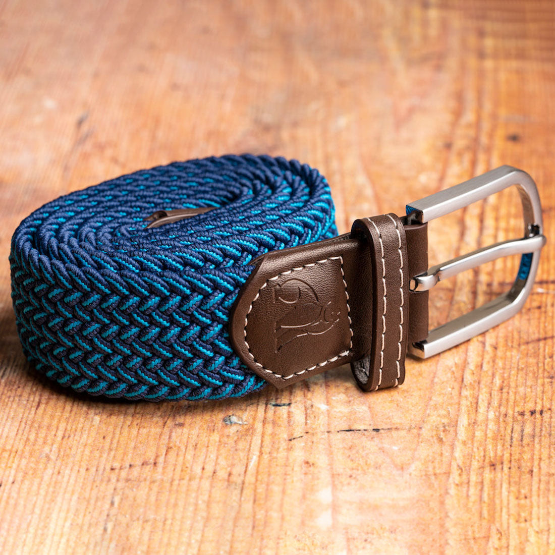 Swole Panda Recycled Woven Belt in Royal Blue Fine Weave