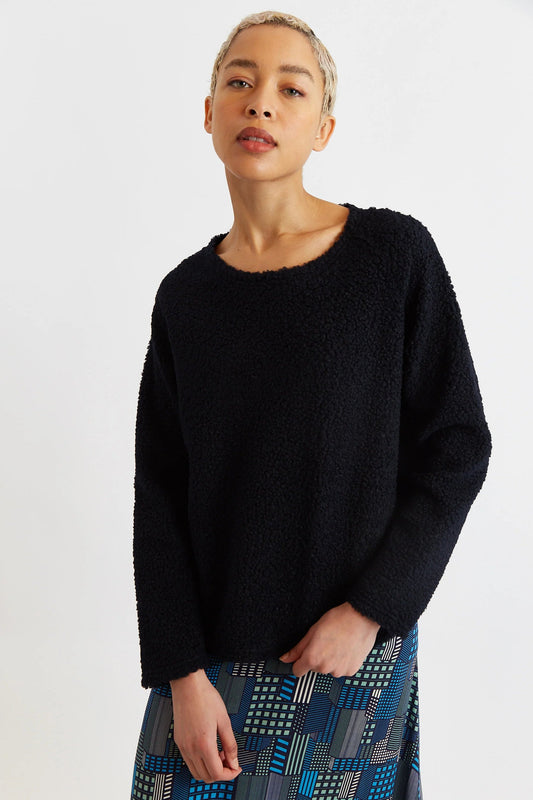 Blanka Borg Sweatshirt – Navy - Bascora