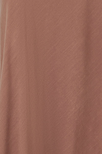 Brown Viscose Maxi Skirt - Bascora