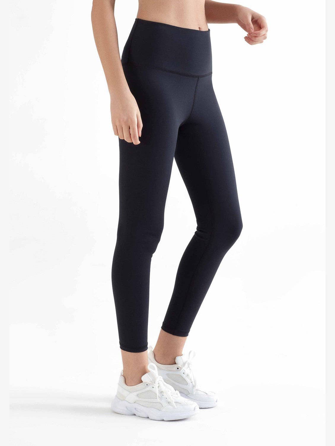 Earth Wardrobe Organic Cotton High-Rise 7/8 Stretch Leggings: Womens
