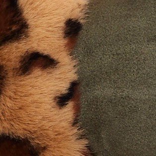 Cadhla Faux Suede And Fur Cuffed Touch Screen Gloves – Green - Bascora