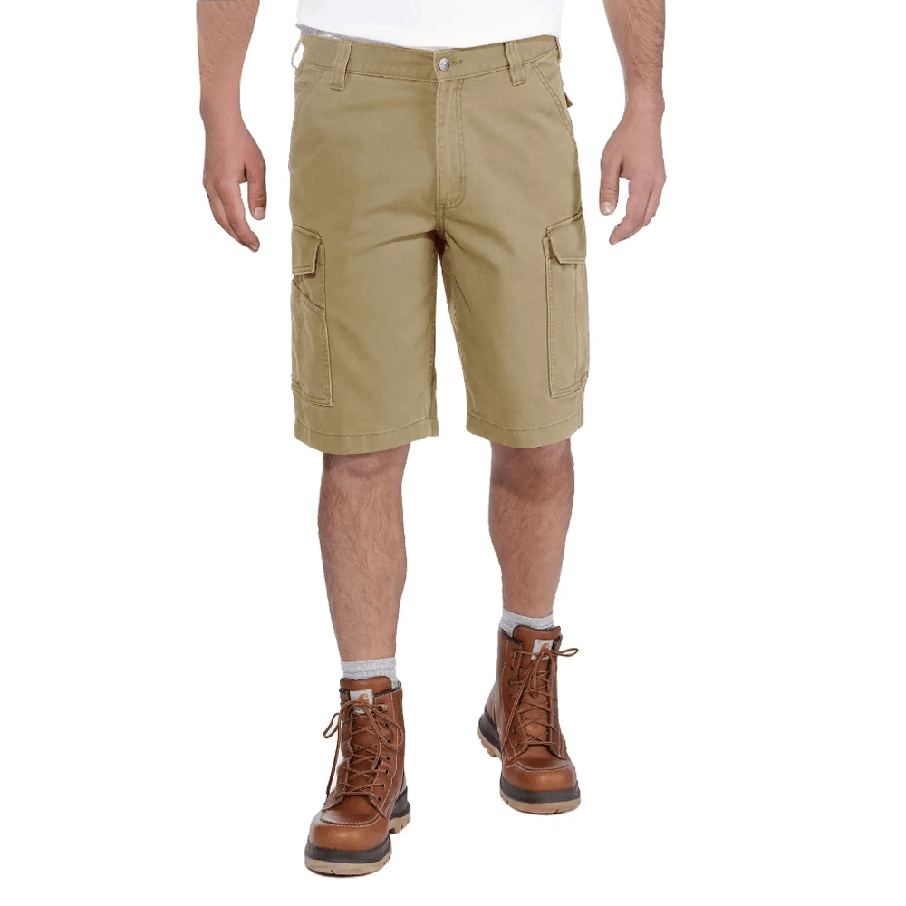 Carhartt 103542 Rugged Flex Canvas Cargo Work Short sand