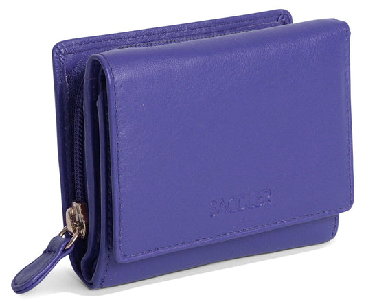 Carla RFID Leather Trifold Purse - Bascora