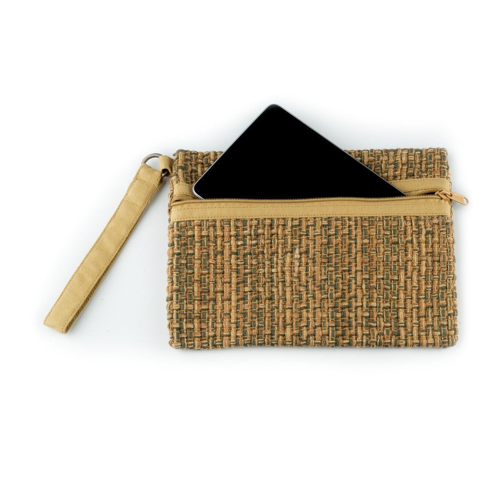 SVEŽElife Carry Me Accessories Pouch Green Beige – Wristlet