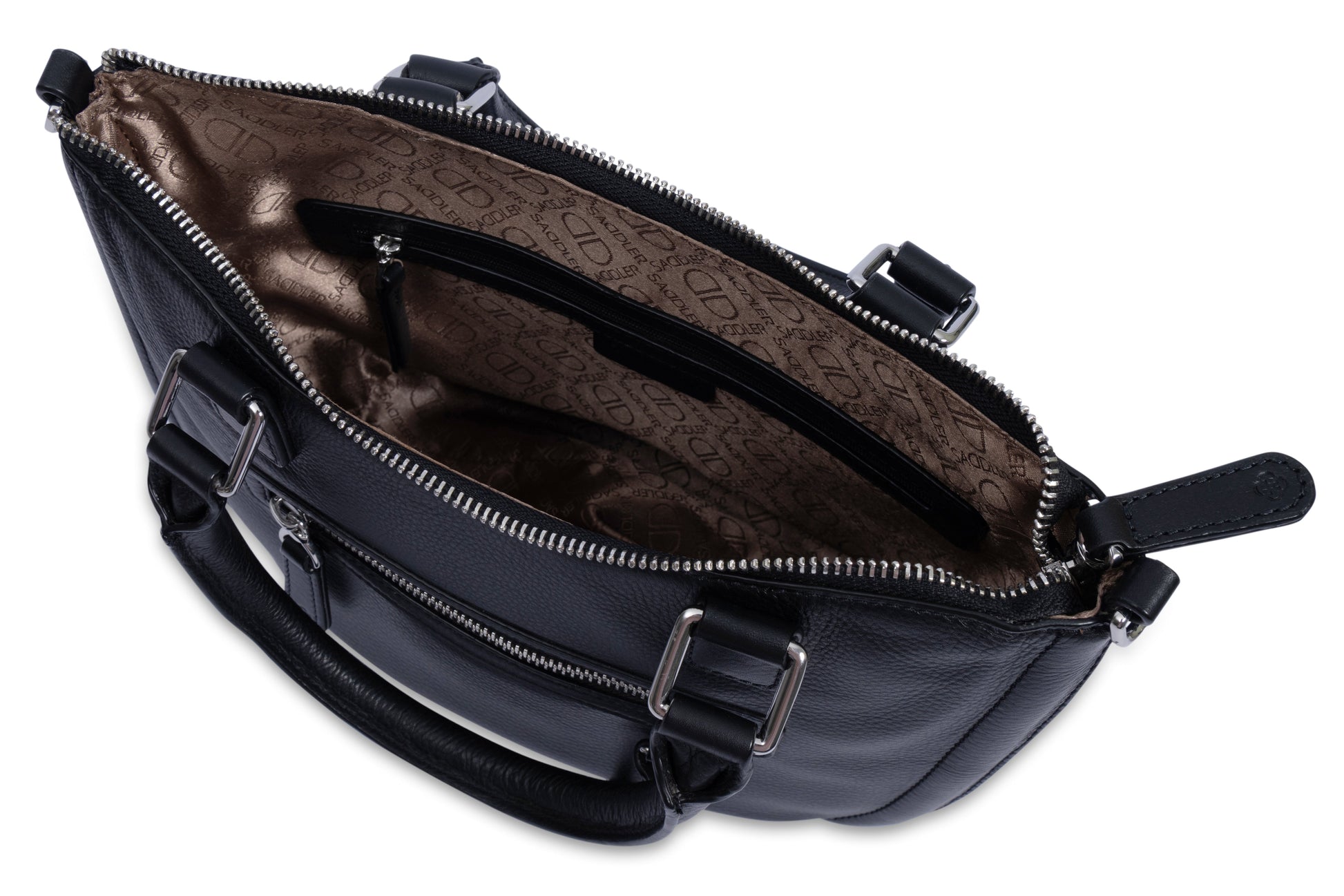 Chloe Leather Twin-Handle Handbag – Saddler - Bascora