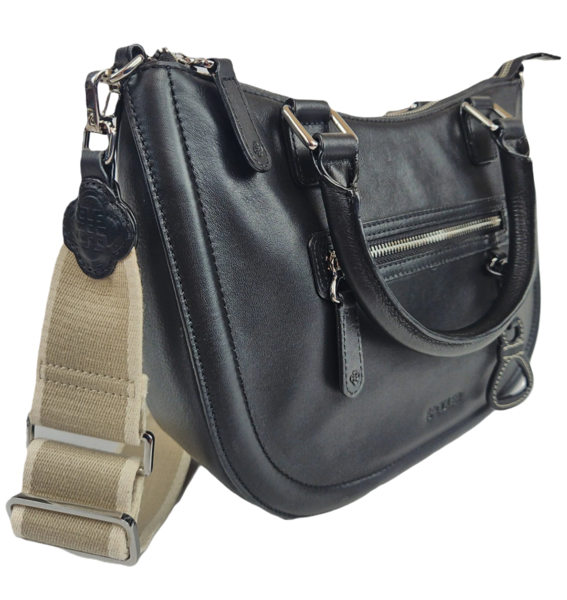 Chloe Leather Twin-Handle Handbag – Saddler - Bascora
