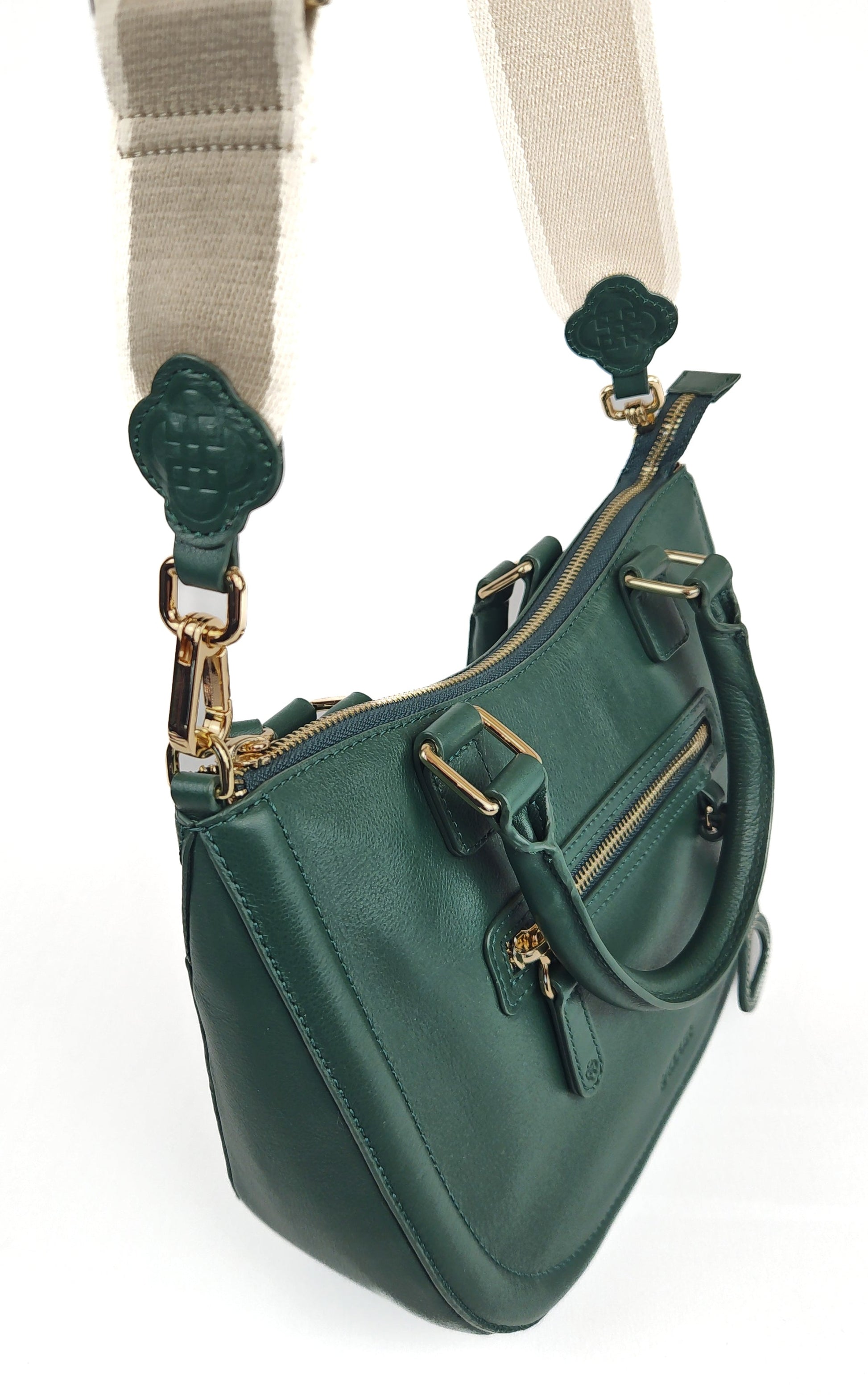 Chloe Leather Twin-Handle Handbag – Saddler - Bascora