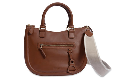Chloe Leather Twin-Handle Handbag – Saddler - Bascora