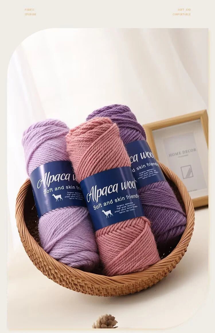 Coarse Alpaca Wool Yarn – 5 x 100g Skeins (500g) - Bascora