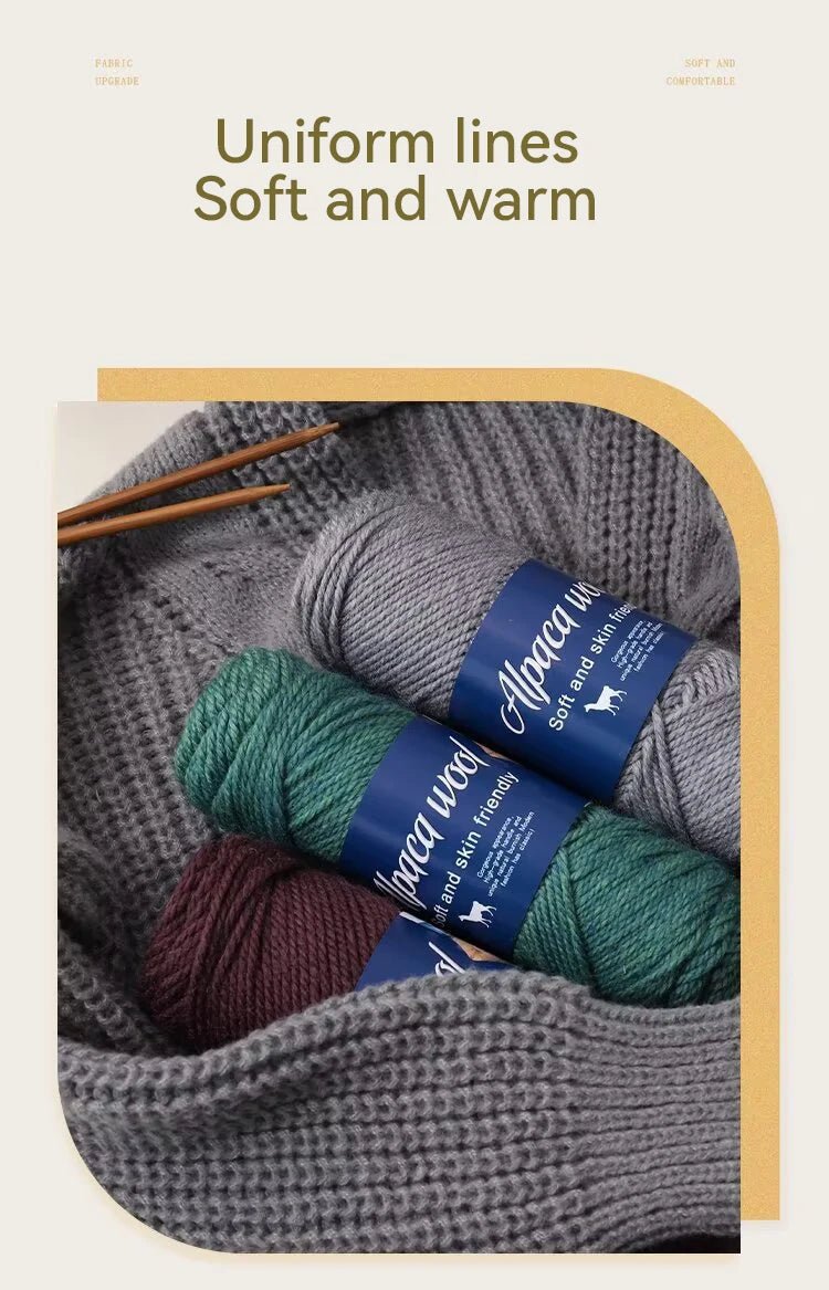 Coarse Alpaca Wool Yarn – 5 x 100g Skeins (500g) - Bascora