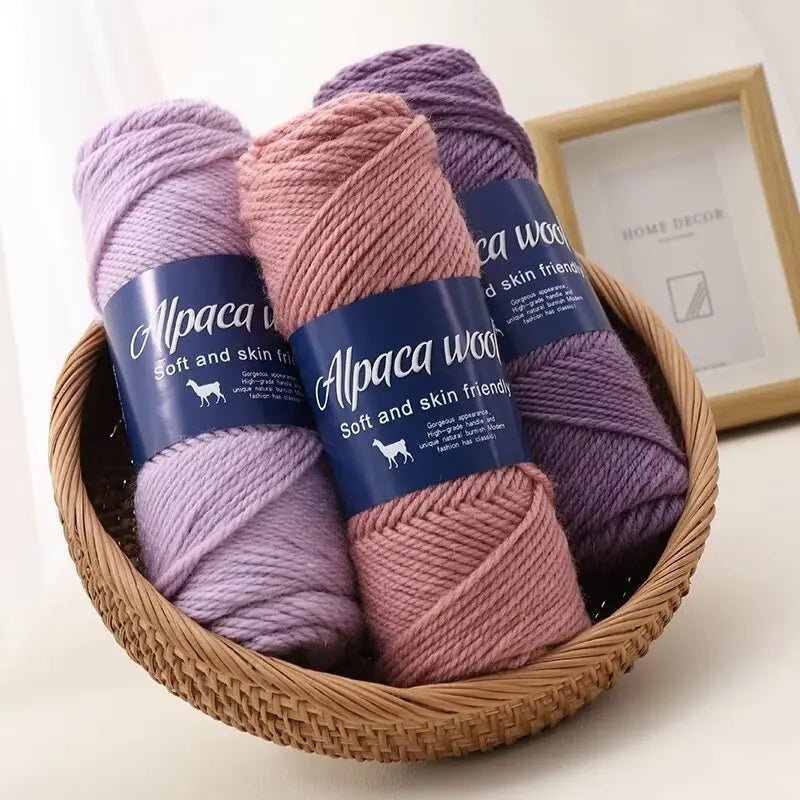 Coarse Alpaca Wool Yarn – 5 x 100g Skeins (500g) - Bascora