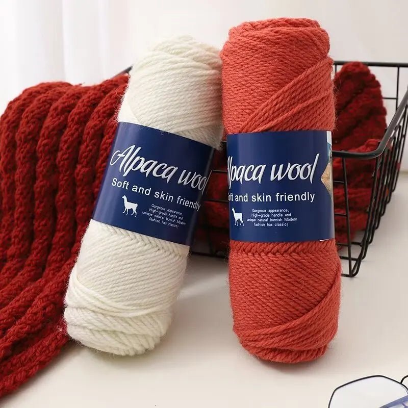 Coarse Alpaca Wool Yarn – 5 x 100g Skeins (500g) - Bascora