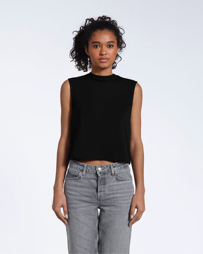 Crew Neck Organic Tank Top - Bascora