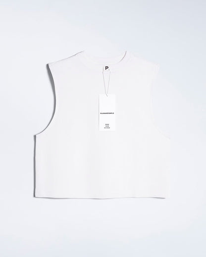 Crew Neck Organic Tank Top - Bascora