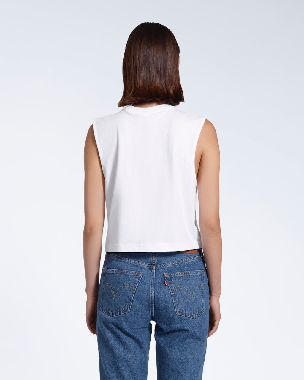Crew Neck Organic Tank Top - Bascora