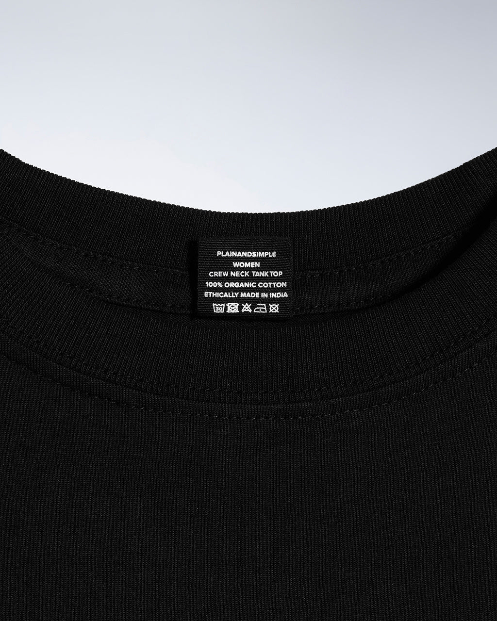 Crew Neck Organic Tank Top - Bascora