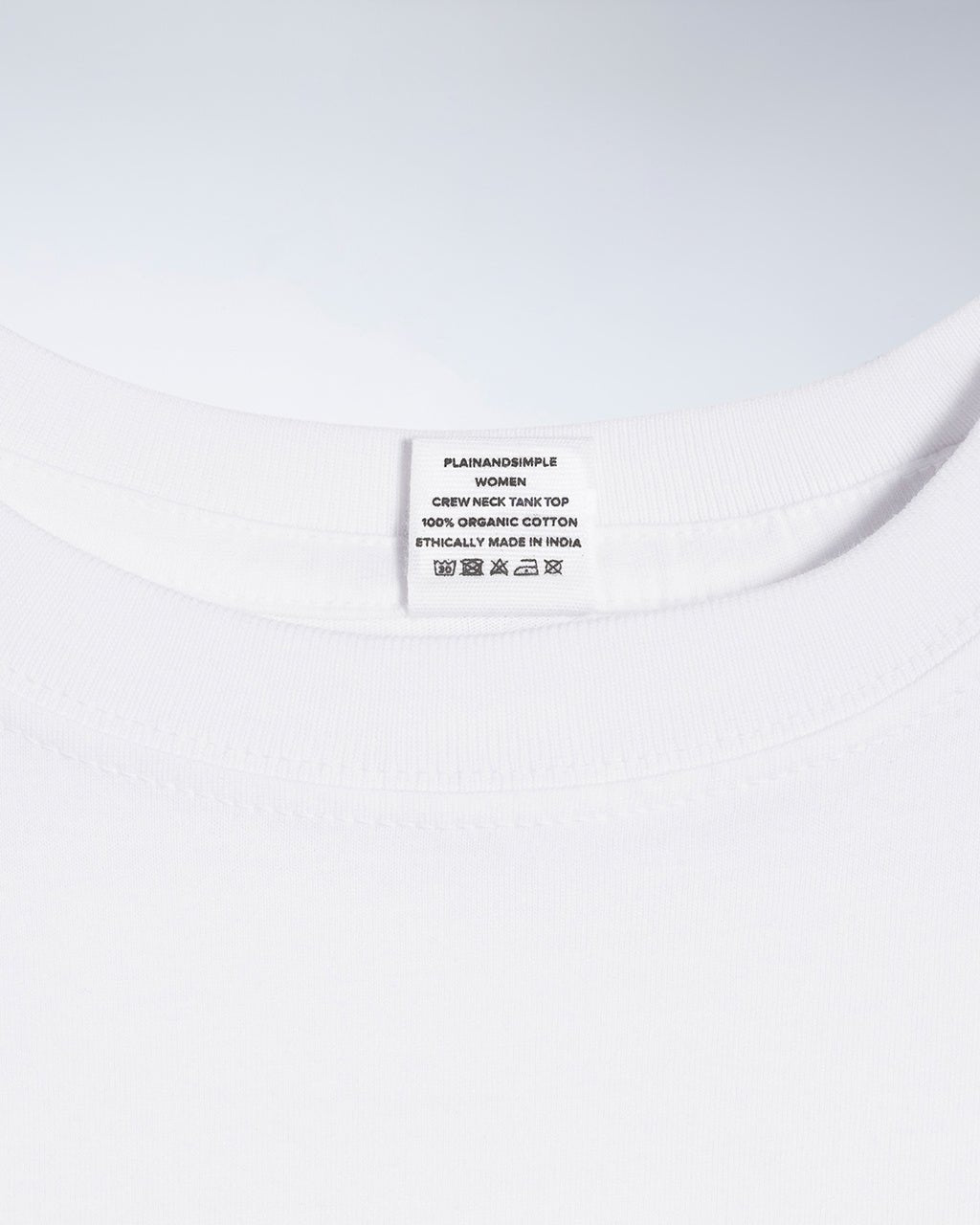 Crew Neck Organic Tank Top - Bascora