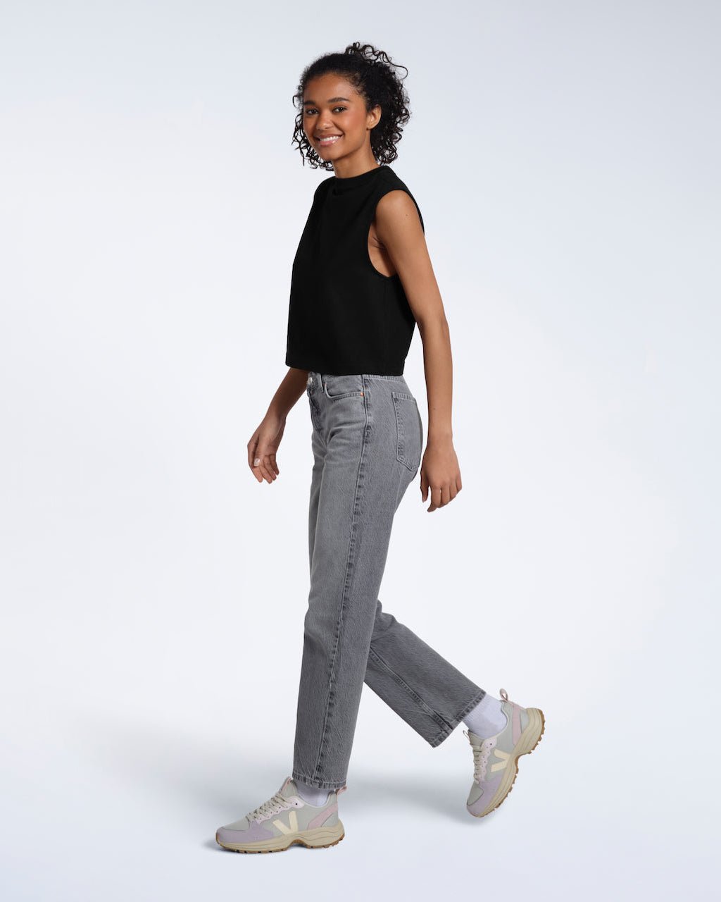 Crew Neck Organic Tank Top - Bascora