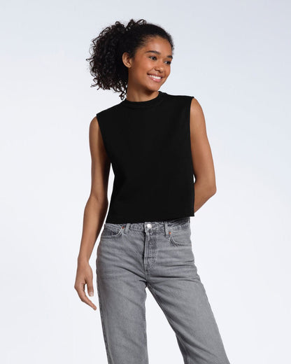 Crew Neck Organic Tank Top - Bascora