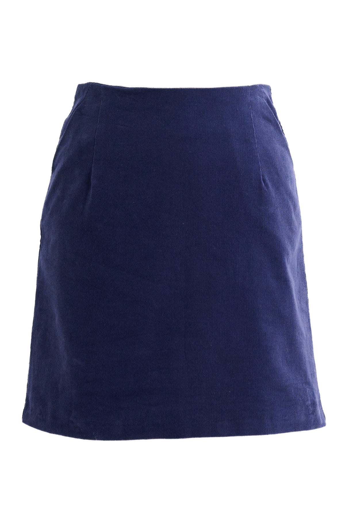 Dylan Baby Cord A Line Mini Skirt Navy | Louche