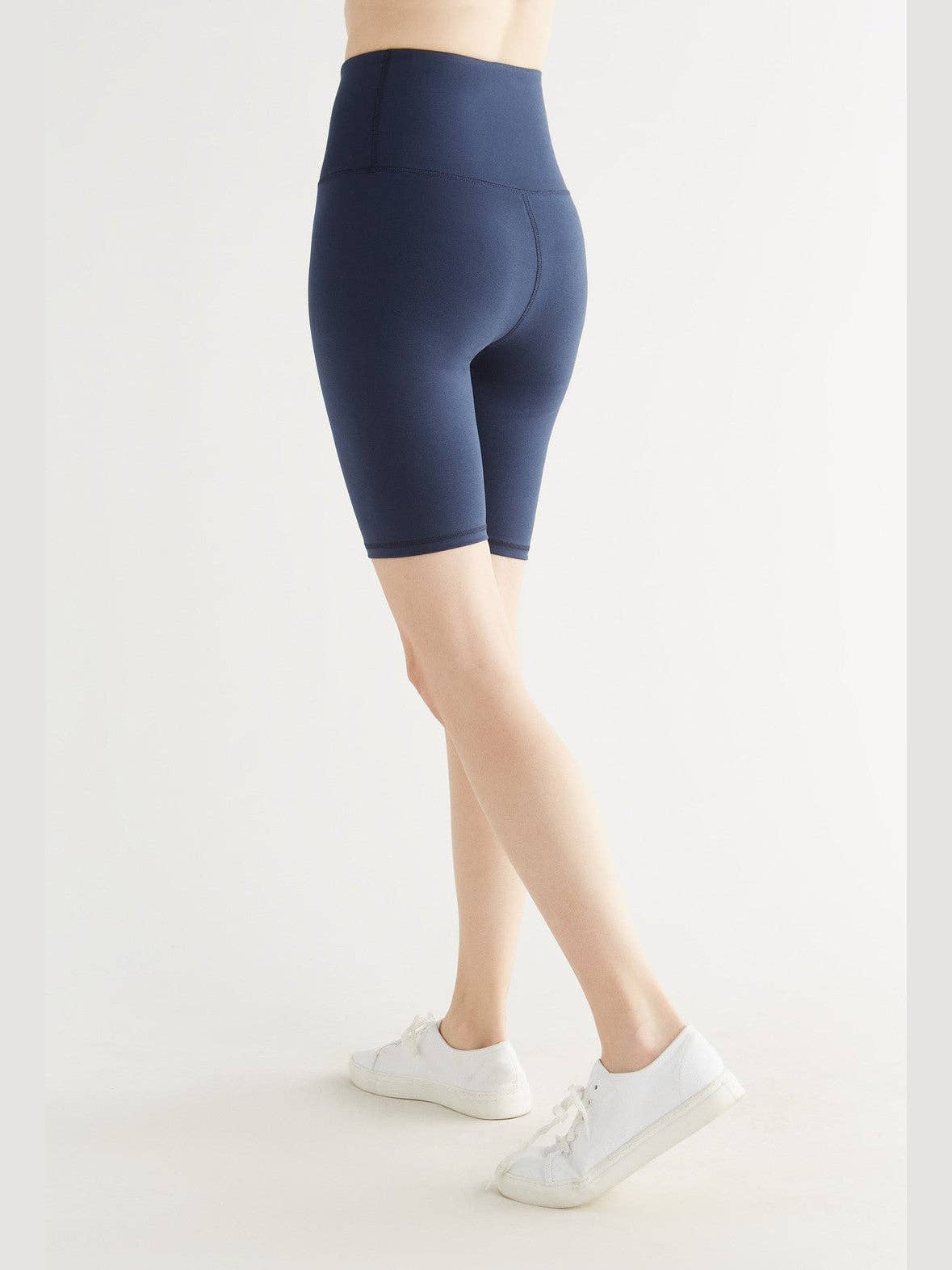 Earth Wardrobe Organic Cotton High-Waisted Stretch Shorts: Womens