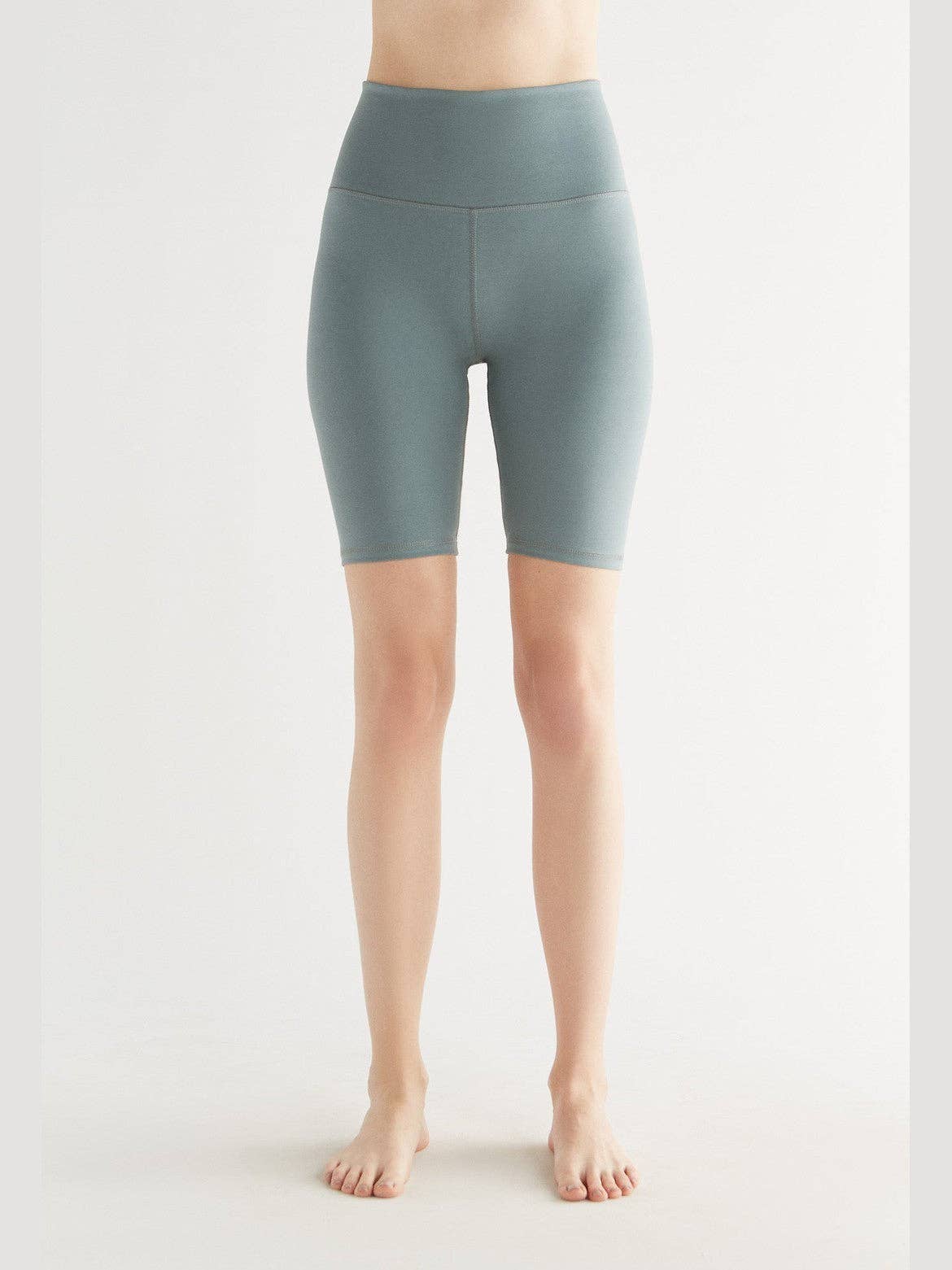 Earth Wardrobe Organic Cotton High-Waisted Stretch Shorts: Womens