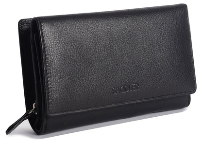 Eleanor Trifold Leather Purse - Bascora