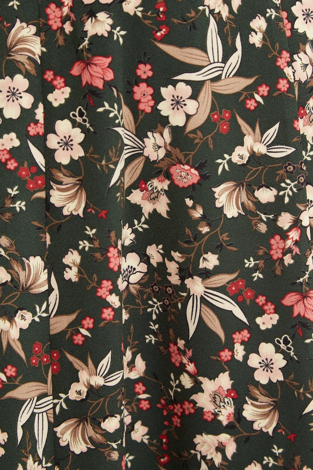 close up Eveleen Tapestry Print Long Sleeve Midi Dress