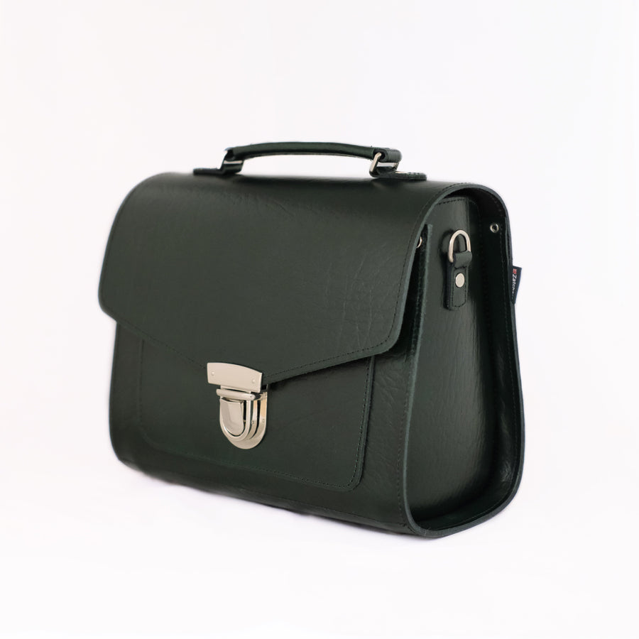 Executive Handmade Leather Sugarcube Grande - British Racing Green - Bascora