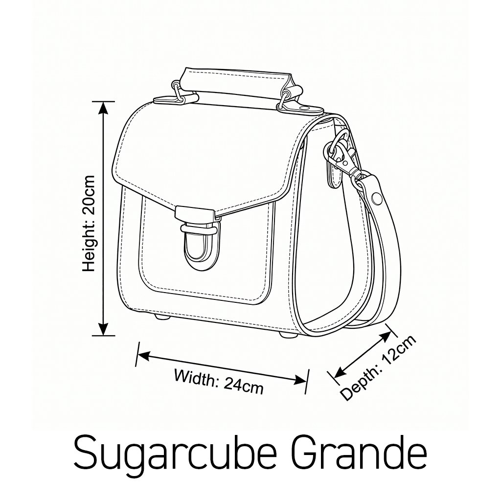 Executive Handmade Leather Sugarcube Grande - British Racing Green - Bascora