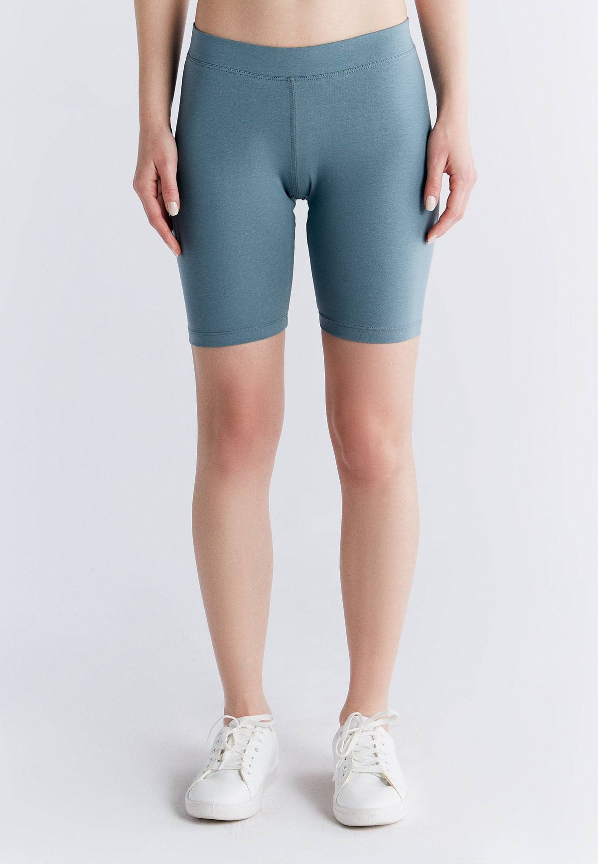 Organic High-Waisted Stretch Shorts for Women