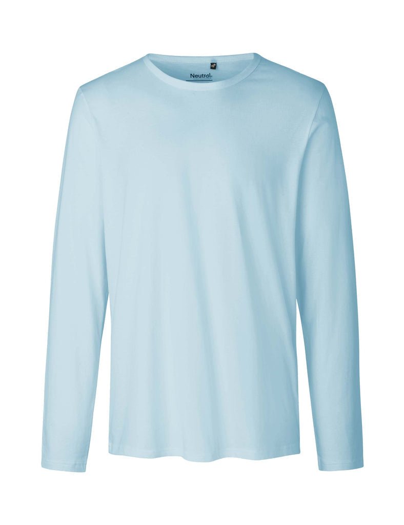 light blue Fairtrade Organic Long Sleeve T-shirt | Bascora