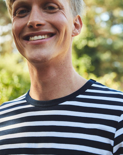 striped Fairtrade Organic Long Sleeve T-shirt | Bascora