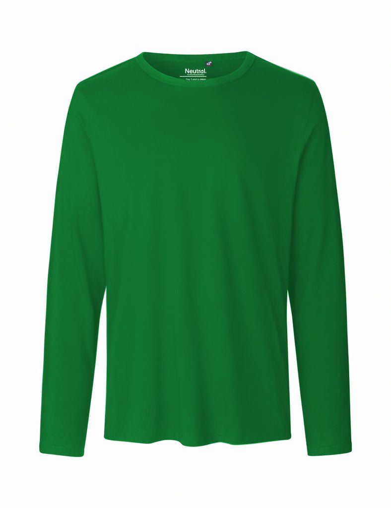 green Fairtrade Organic Long Sleeve T-shirt | Bascora