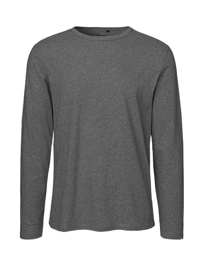 grey Fairtrade Organic Long Sleeve T-shirt | Bascora