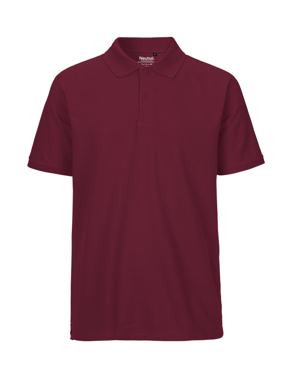 maroon Fairtrade Organic Polo Shirt – Men's - Bascora