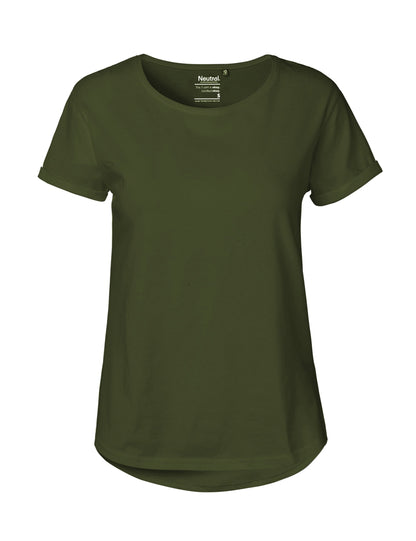 Fairtrade Organic Roll Up Sleeve T-shirt – Women's - Bascora
