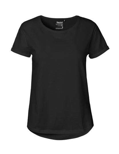 Fairtrade Organic Roll Up Sleeve T-shirt – Women's - Bascora