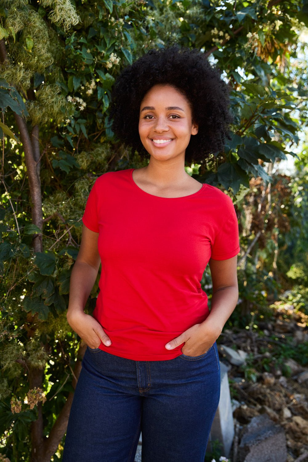 Fairtrade Organic Roll Up Sleeve T-shirt – Women's - Bascora